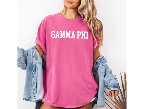 Gamma Phi Beta Heavyweight Short Sleeve T-shirt - Comfort Colors
