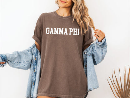 Gamma Phi Beta Heavyweight Short Sleeve T-shirt - Comfort Colors