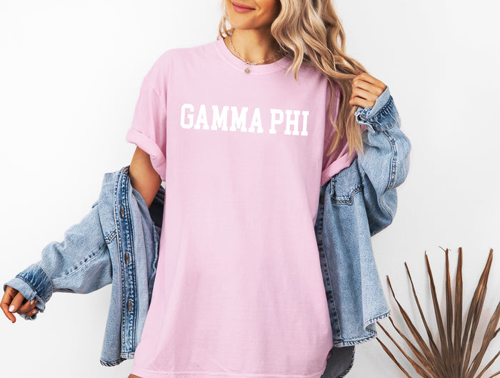 Gamma Phi Beta Heavyweight Short Sleeve T-shirt - Comfort Colors