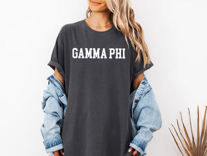 Gamma Phi Beta Heavyweight Short Sleeve T-shirt - Comfort Colors