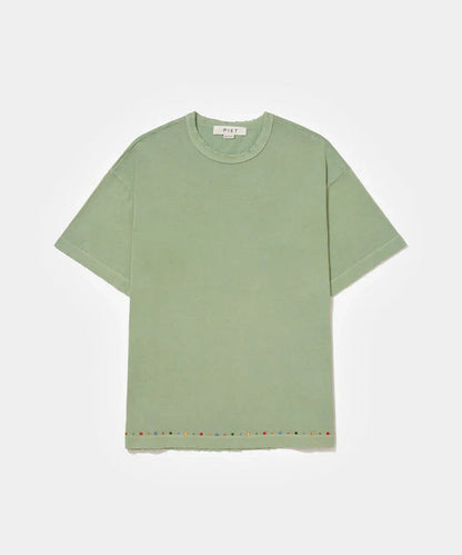 Gems Distressed Tee - Olive - Four Street