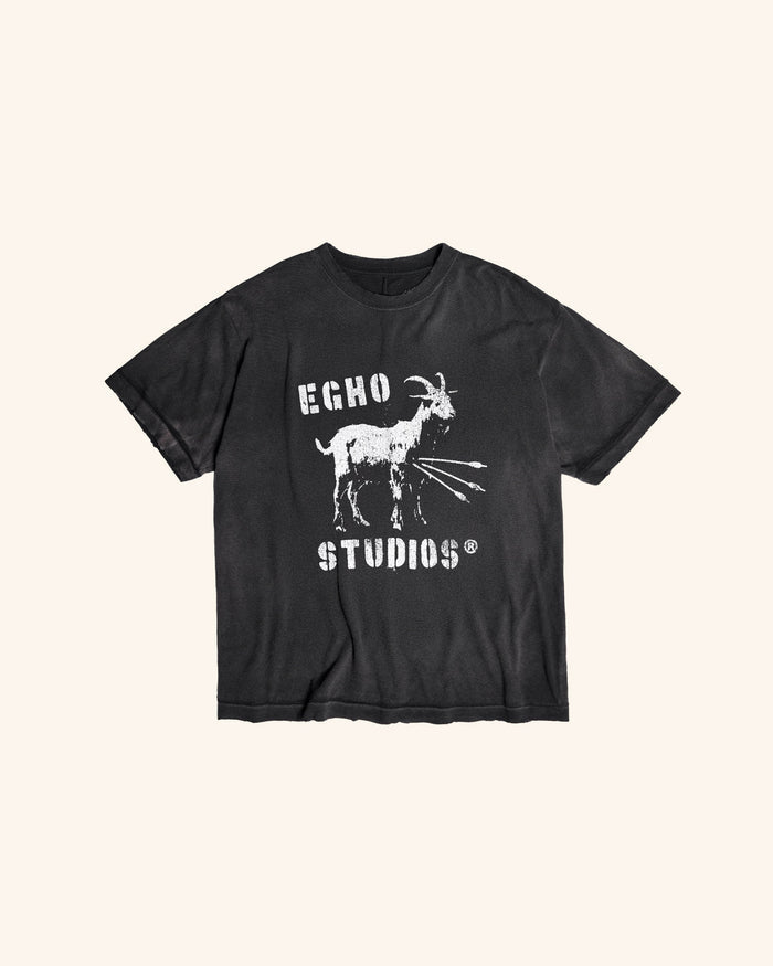 GOAT REGULAR GAZE TEE- FADED BLACK