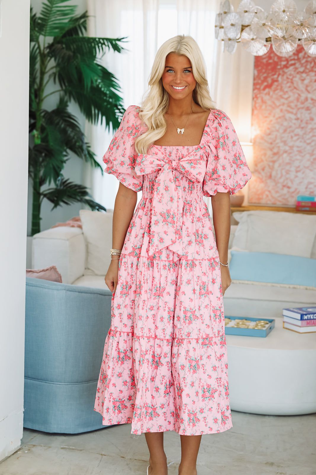 Magnolia Lane Maxi Dress - Pink