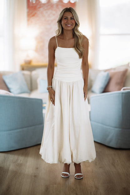 Lingering Love Maxi Dress - Cream