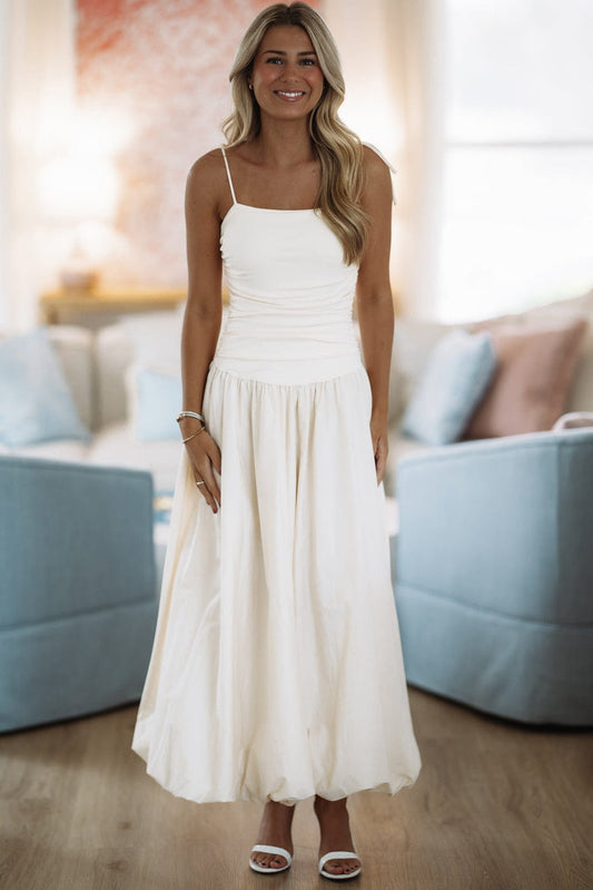 Lingering Love Maxi Dress - Cream