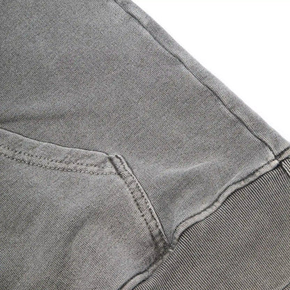 Hoodie Patch Washed Black - Four Street