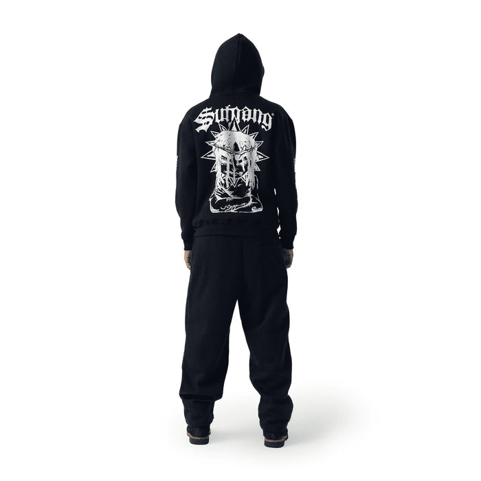 HOODIE ZIPER SOSA BLACK - Four Street
