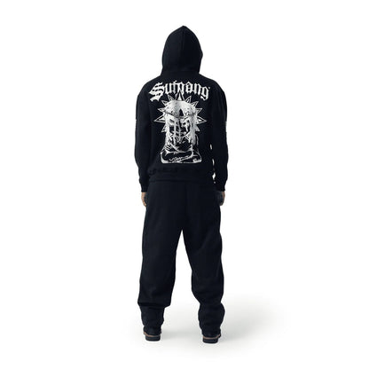 HOODIE ZIPER SOSA BLACK - Four Street