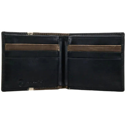 HOOey Aztec Inlay with Logo Rivet (Brown/Black) - Men's Bifold Wallet - Hatcountry