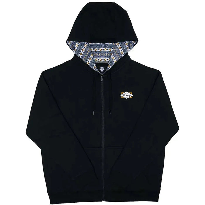 HOOey Black "Diamond" - Men's Zip-Up Sweatshirts - Hatcountry