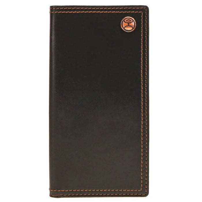 HOOey Smooth Double Stitch Edge (Black) - Men's Rodeo Wallet - Hatcountry
