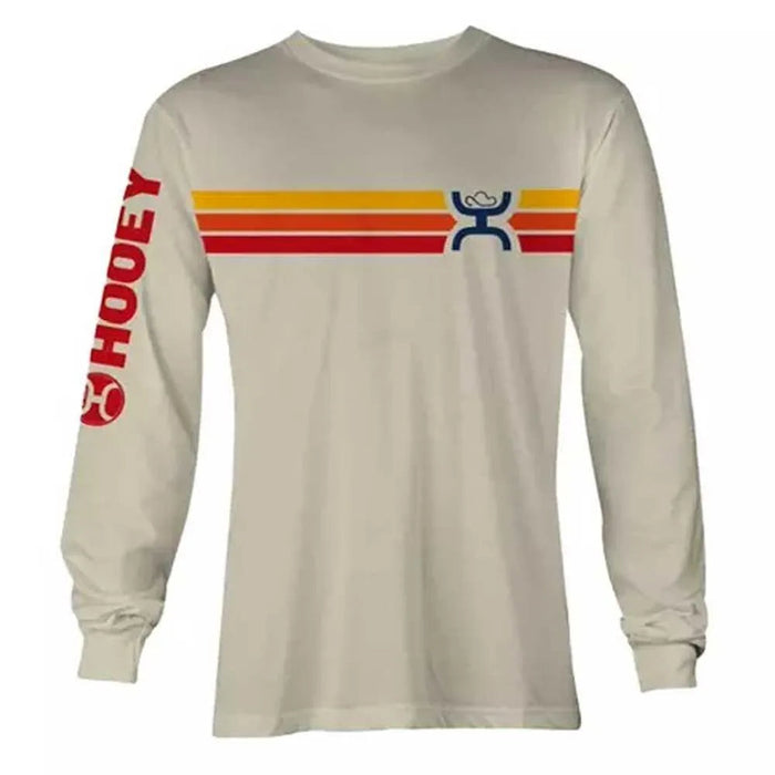 HOOey "Sunset" Cream Long Sleeve - Men's T-Shirt - Hatcountry