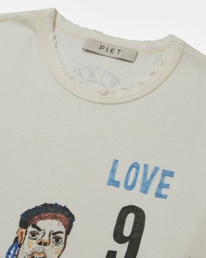 Illustrated T-shirt Bone White - Four Street