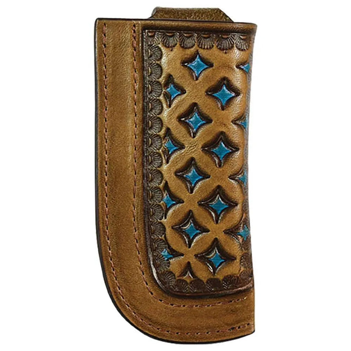 Justin Turquoise Tooled Diamond - Knife Sheath - Hatcountry