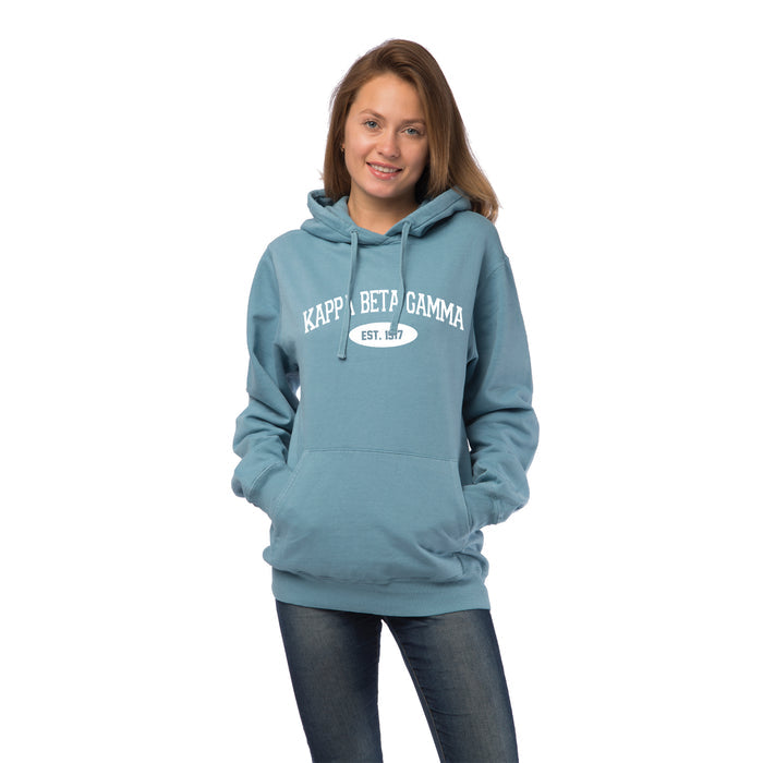 Kappa Beta Gamma Hooded Pullover Vintage Sweatshirt
