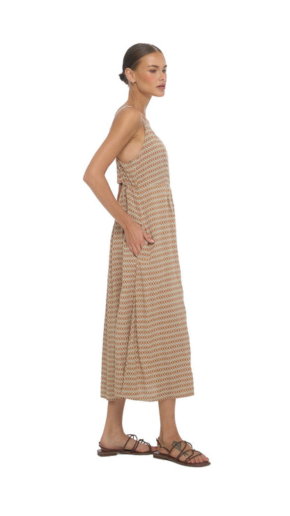 Soller Mio Midi Dress - Kiva Terracotta