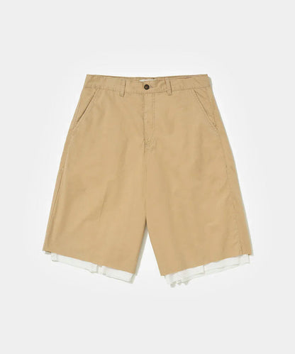 Lined Chino Shorts Khaki - Four Street
