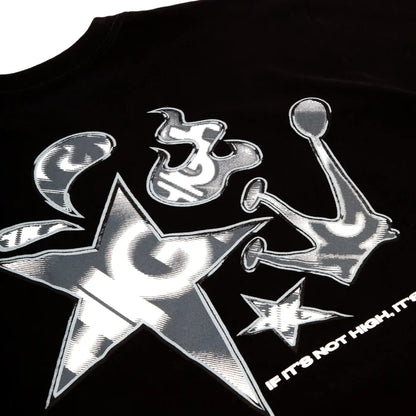 Longsleeve Stars Black - Four Street