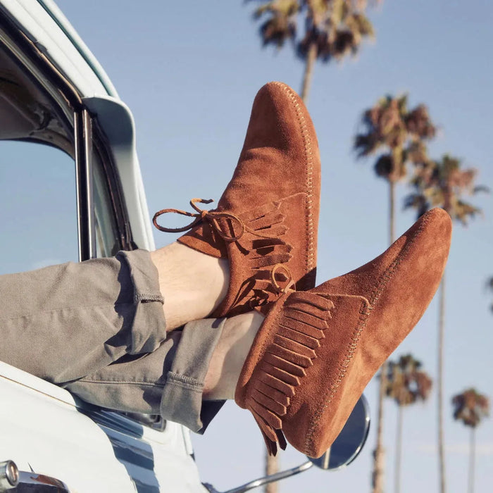 Minnetonka Classic Fringe Softsole Boot - Mens Boots - Hatcountry
