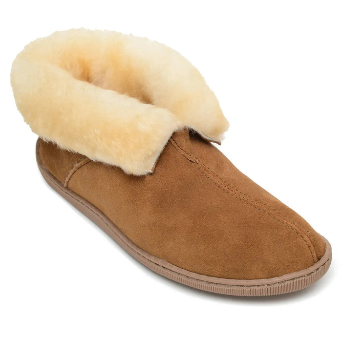 Minnetonka Sheepskin Ankle Boot - Mens Slippers - Hatcountry