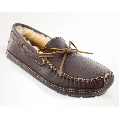 Minnetonka Sheepskin Moose Slipper - Mens Slippers - Hatcountry