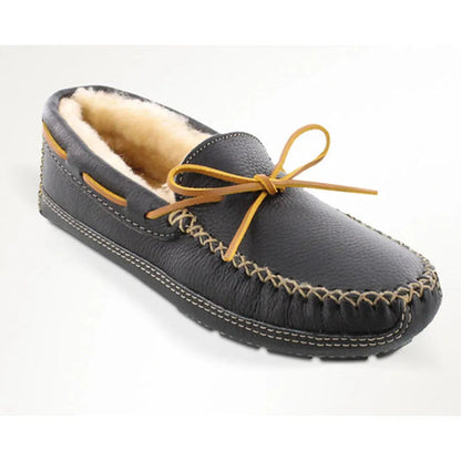 Minnetonka Sheepskin Moose Slipper - Mens Slippers - Hatcountry