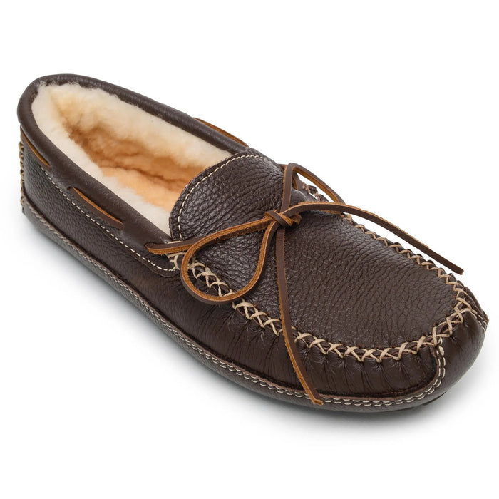 Minnetonka Sheepskin Moose Slipper - Mens Slippers - Hatcountry