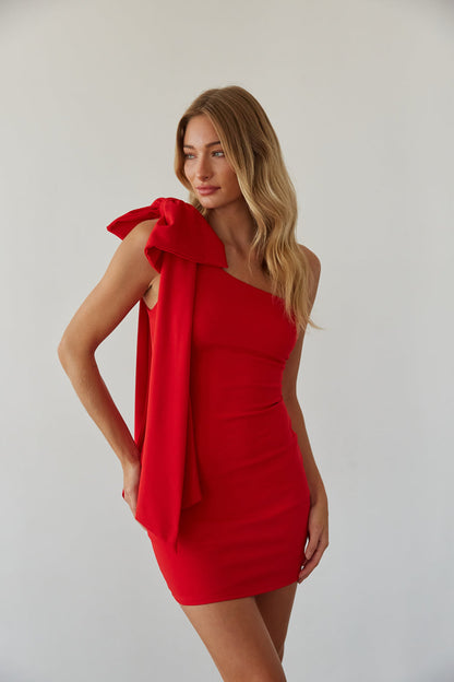 Mischa Bow Bodycon Mini Dress