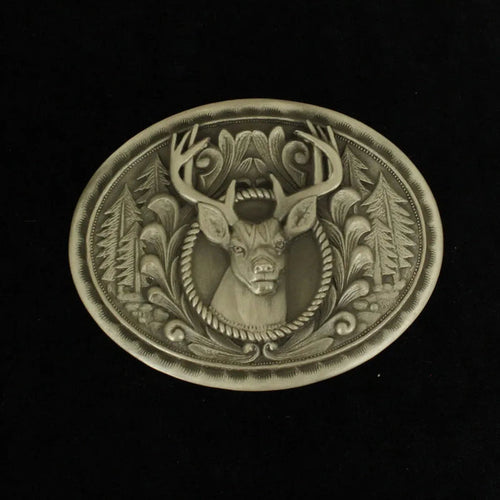 Nocona Buck Wild - Belt Buckle - Hatcountry