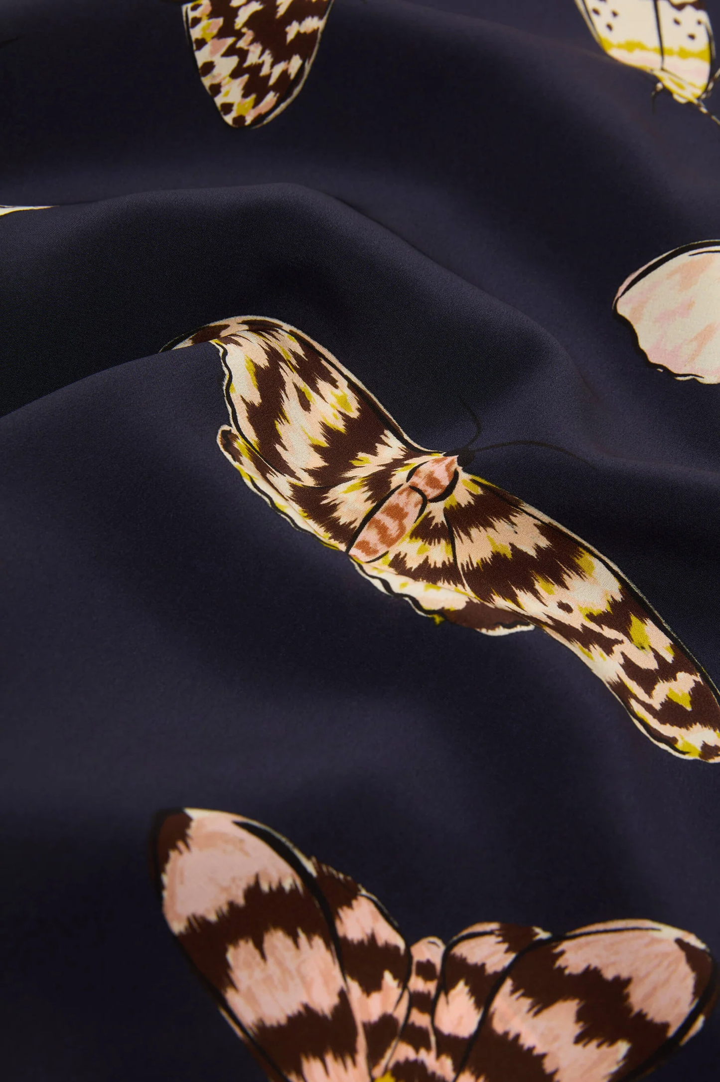 Olivia Von Halle Casablanca Pajamas - Notte Navy Moth
