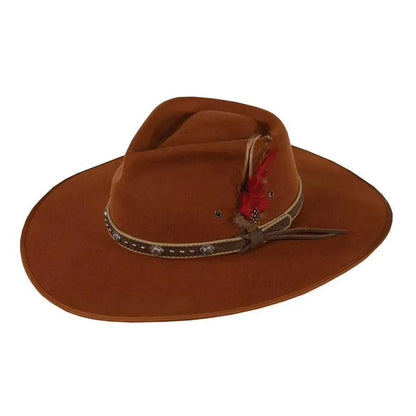 Outback Swan - Wool Felt Wide Brim Outback Hat (Closeout) - Hatcountry