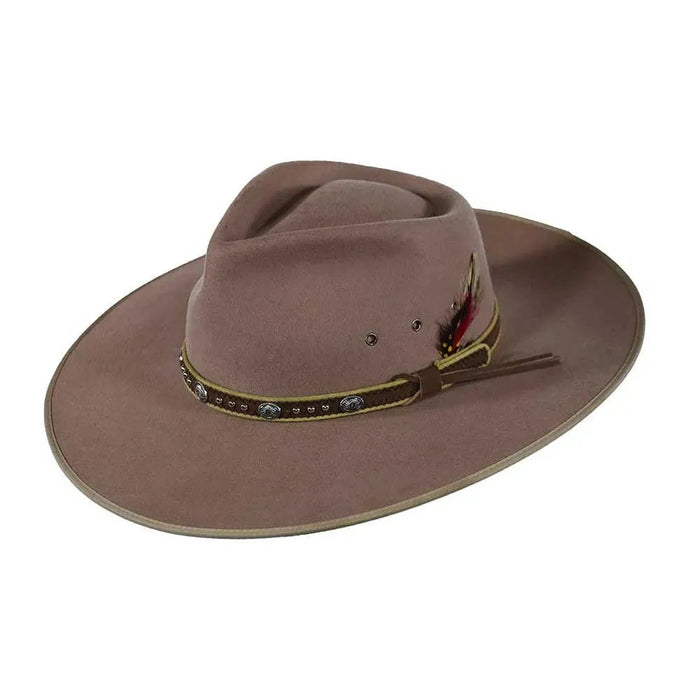 Outback Swan - Wool Felt Wide Brim Outback Hat (Closeout) - Hatcountry