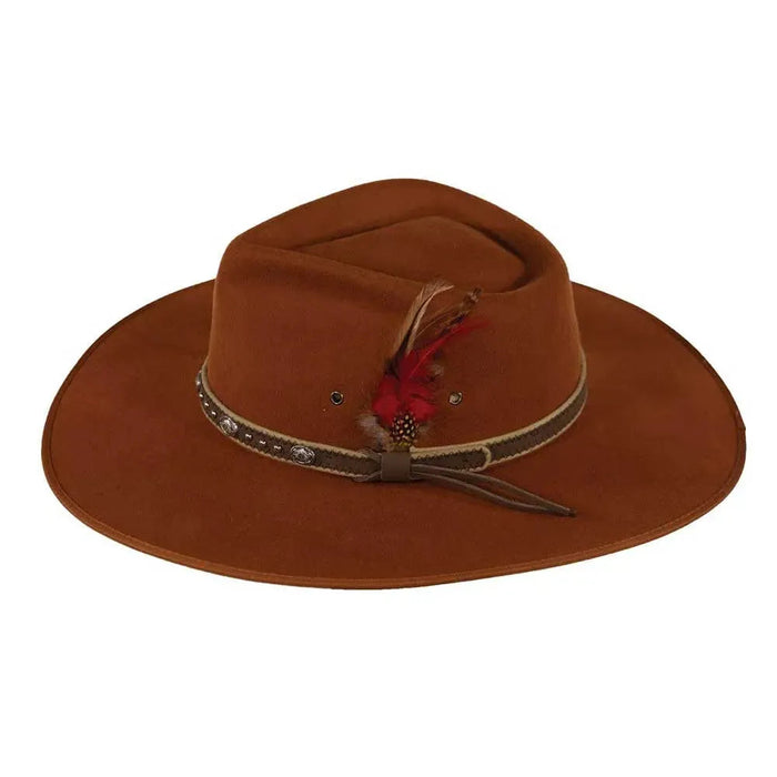 Outback Swan - Wool Felt Wide Brim Outback Hat (Closeout) - Hatcountry