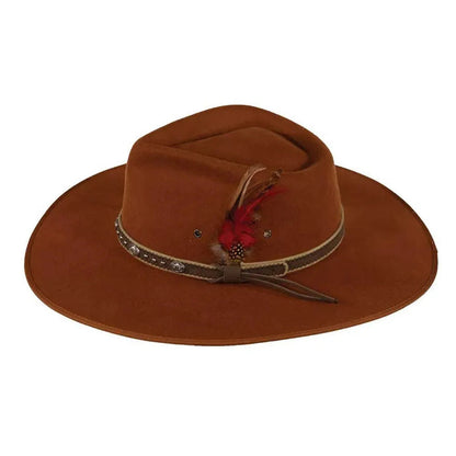 Outback Swan - Wool Felt Wide Brim Outback Hat (Closeout) - Hatcountry