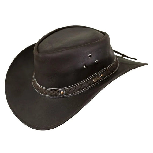 Outback Wagga Wagga - Leather Outdoorsman Hat - Hatcountry