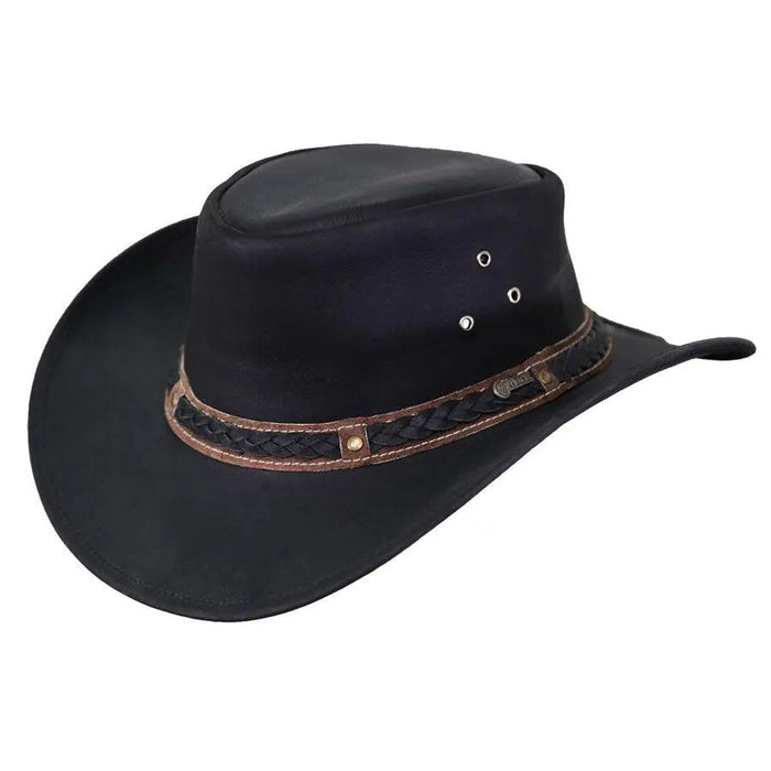 Outback Wagga Wagga - Leather Outdoorsman Hat - Hatcountry