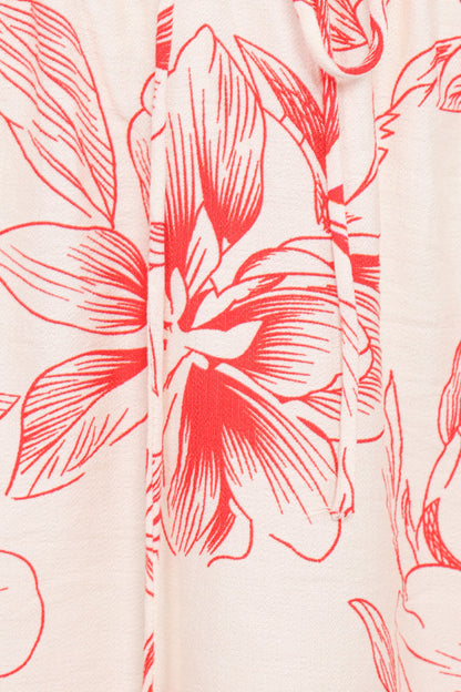 Maxima Mini Skirt - Red Floral