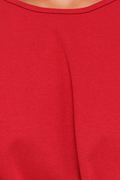 Kathy Tie Front Top - Red