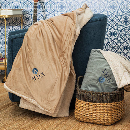 Phi Beta Sigma Sherpa Lined Blanket