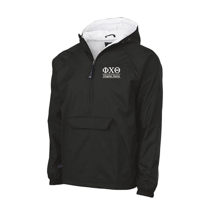 Phi Chi Theta Flannel Lined Windbreaker - Custom Chapter