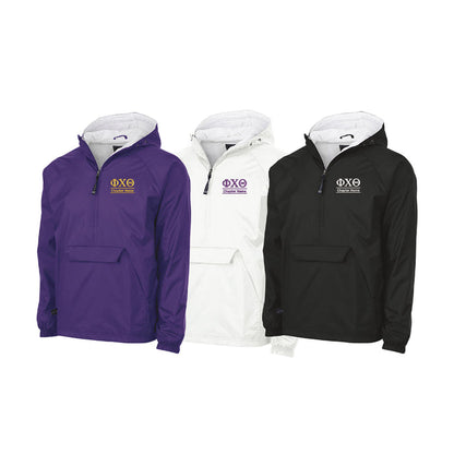 Phi Chi Theta Flannel Lined Windbreaker - Custom Chapter