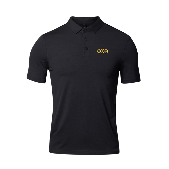 Phi Chi Theta lululemon Evolution Short-Sleeve Polo - Black