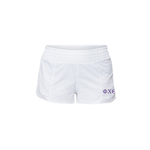 Phi Chi Theta lululemon Hotty Hot High-Rise Lined Short 2.5" - White
