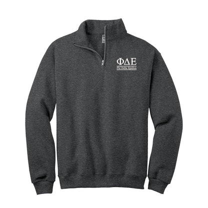 Phi Delta Epsilon Qzip Sweatshirt - 2 Line Design