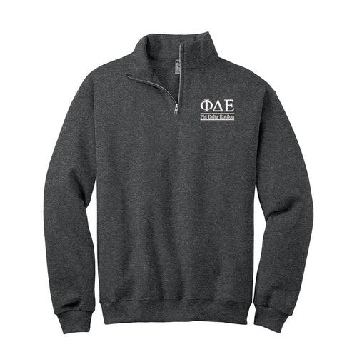 Phi Delta Epsilon Qzip Sweatshirt - 2 Line Design