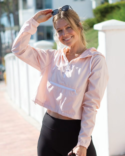 Phi Mu Crop Windbreaker