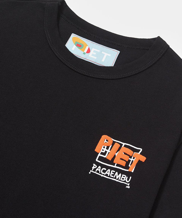 Piet + Pacaembu T-shirt - Black - Four Street