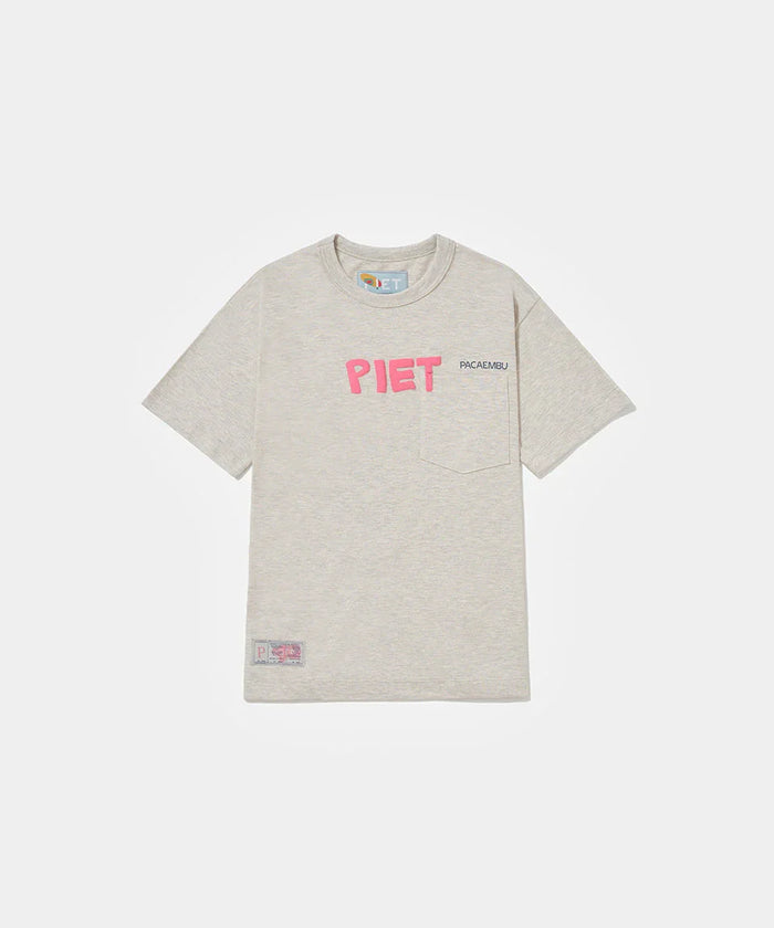 Piet + Pacaembu T-shirt - Grey - Four Street