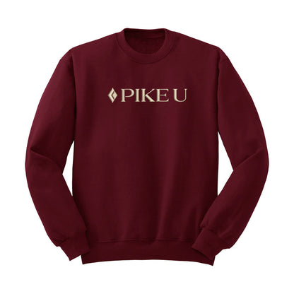 PIKE U Crewneck Sweatshirt - Embroidered Logo