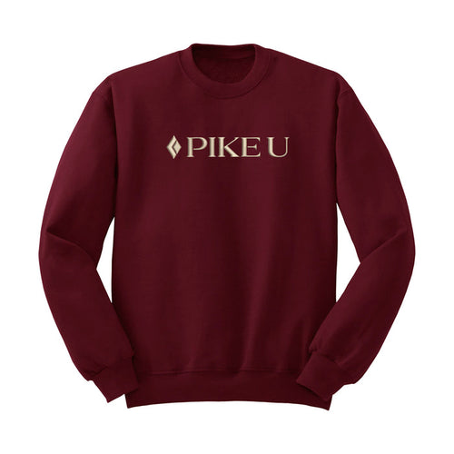 PIKE U Crewneck Sweatshirt - Embroidered Logo